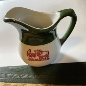 Rare Wallace California China Creamer ROOSTER & OX 3 1/2 INCH TALL - Picture 1 of 6