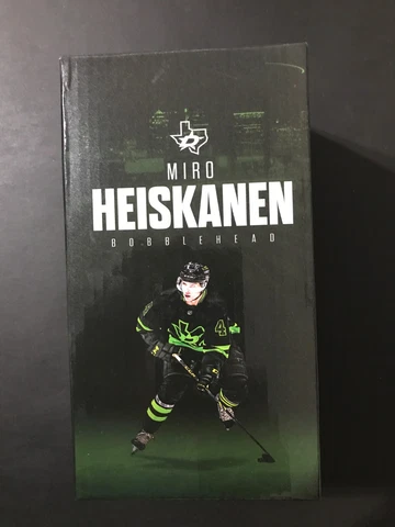 Miro Heiskanen Blackout Jersey Bobblehead - Dallas Stars SGA 4/8/23 NIB Cover