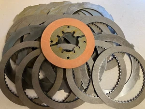 1956-64 Jetaway Clutch Plate Set Cadillac Olds Pontiac AMC 24 frictions & steels - Picture 1 of 6