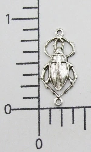 34274 3 Piezas Plata Mate Oxidada Bug Conector Joyería Hallazgo Foto 1 de 1