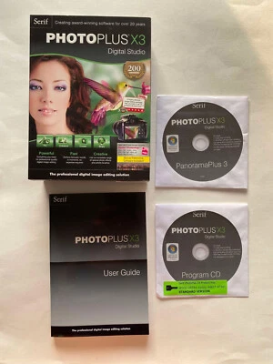 Photo Plus X2 Digital Studio ( 2 discs and User Guide ) Serif Progr CD VERY GOOD - Image 1 of 4
