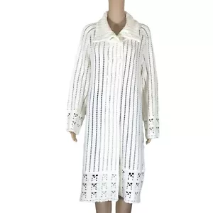 apt 9 Pullover Damen L Langarm Creme Haken Strick und Stricknadeln - Bild 1 von 15