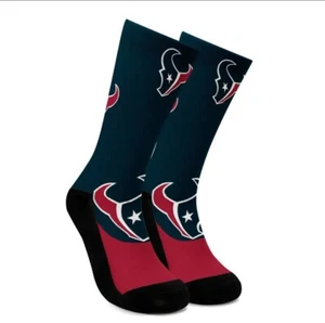 Houston Texans Socks Unisex One Size Fits Most NFL Football Teams - Picture 1 of 7