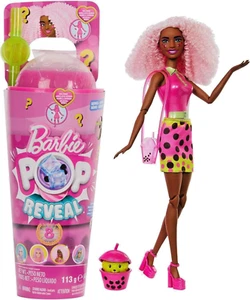 BARBIE DOLL Pop Reveal BOBA in Pink BERRY BLISS Cup w 8 SURPRISES New SEALED NIB - Picture 1 of 11