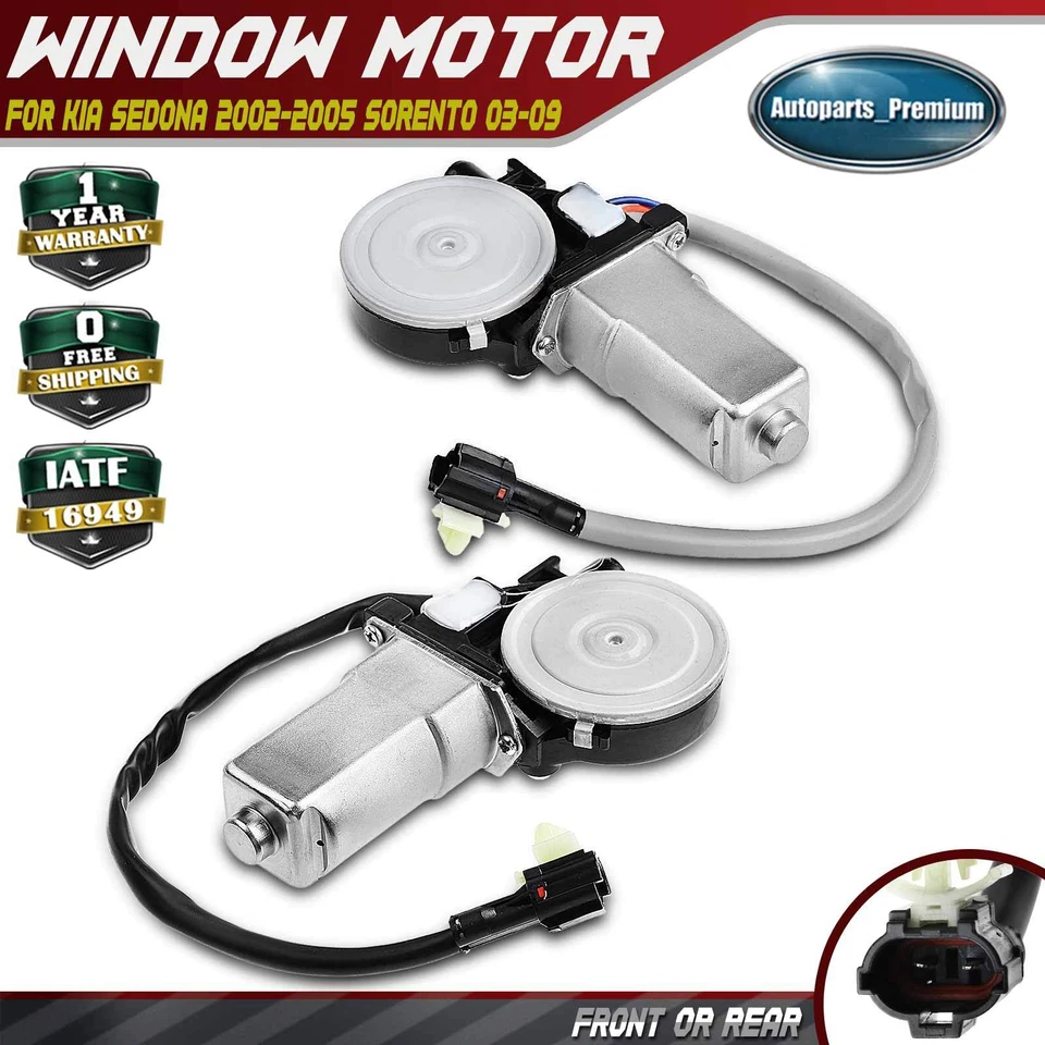 Motor ventana eléctrica lateral delantera o trasera para Kia Sedona 2002-2005 Sorento 2003-2009 Foto 1 de 4