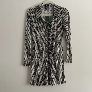 Wild Fable Women XS Floral Sheer Mesh Y2K 90s Grunge Long Sleeve Shirt Dress NWT - Picture 1 of 9