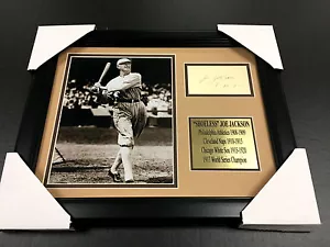 SHOELESS JOE JACKSON handsignierter Schnitt REPRINT gerahmt 8x10 Foto BLACK SOX - Bild 1 von 2
