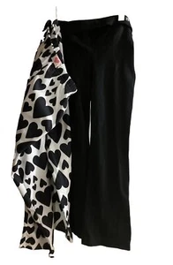 NWT Girls Fleece Carters Fun Pants & Blk Leggings (2 Pair) Xmas/ VALENTINES Sz 6 - Picture 1 of 2