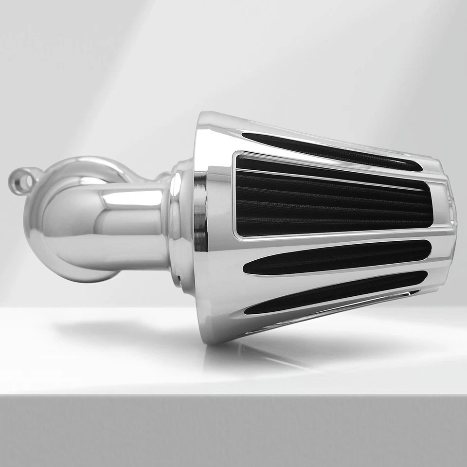 Air breather intake filter Chromed Cone for Harley XL883L SuperLow XL1200X 91-UP Foto 1 de 4