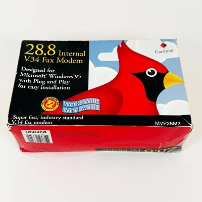 Cardinal 28.8 Kbps V.34 Fax Modem Software & Windows 95 Disk 020-0472 - No Modem - Image 1 of 4