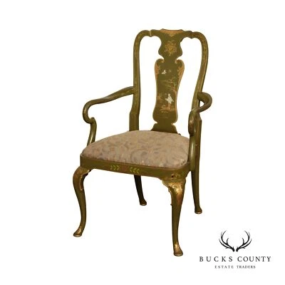 Декорированное кресло в стиле королевы Анны из шинуазри - Изображение 1 из 4