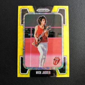 2025 Panini Prizm The Rolling Stones #48 Mick Jagger Yellow Scope /199 - Picture 1 of 3