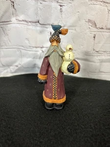 Babbo Natale in resina Williraye con pupazzo di neve - Foto 1 di 6
