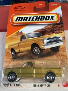 HTF 2025 Matchbox #110 1968 Chevy C10 -MEDIUM GOLD! - Picture 1 of 2
