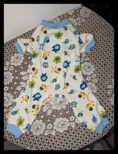 NEW Multi-Color Animal Print Light Weight Cotton Dog 4-Legged Pajamas Size S - Picture 1 of 3