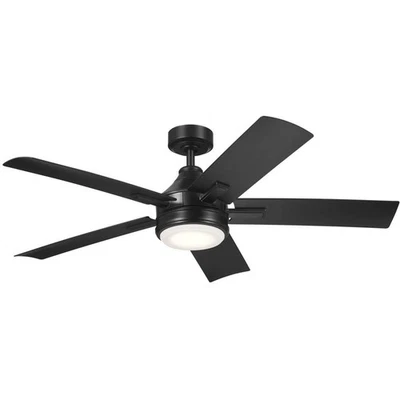 Kichler Lighting 310126SBK Tide Indoor Ceiling Fan Satin Black - Image 1 of 4