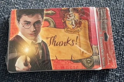 PACK DE 8 TARJETAS DE AGRADECIMIENTO FIESTA CUMPLEAÑOS HARRY POTTER GRYFFINDOR Foto 1 de 4