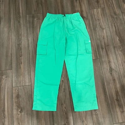 Nike грузовой трек брюки женщин маленький зеленый 100% нейлона эластичный пояс карманы новый с Ярлыками - Изображение 1 из 4