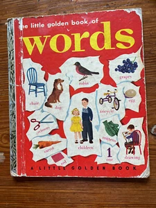 1948 Little Golden Book of WORDS Free Shipping Offer - Imagen 1 de 4