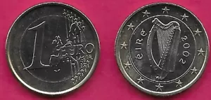 IRLAND 1 EURO 2009 UNC 1. KARTE, DIE KELTISCHE HARFE, EIN TRADITIONELLES SYMBOL IRLANDS, - Bild 1 von 1