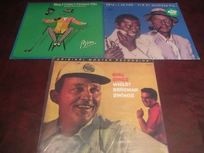 BING CROSBY MFSL BING SINGS BREGMAN SWINGS 200 GRAM LP + BING & LOUIS +  HITS LP - Image 1 of 2