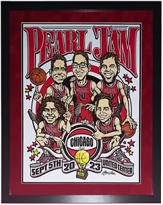 Poster concerto Pearl Jam Chicago 9/5 2023 Ames Bros tori incorniciati professionalmente - Foto 1 di 7