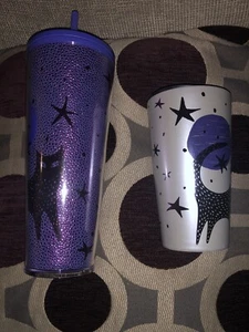 Starbucks 2020 BAT Halloween 12 & 24 oz TUMBLER Venti IN HAND - Picture 1 of 2