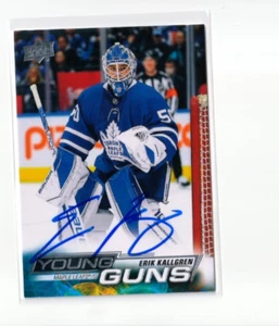ERIK KALLGREN autographed '23/24 TORONTO MAPLE LEAFS "Young Guns" rookie card - Bild 1 von 1