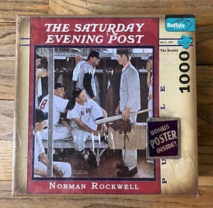 Norman Rockwell - Saturday Evening Post - The Rookie 1000 Piece Puzzle - New - Picture 1 of 4