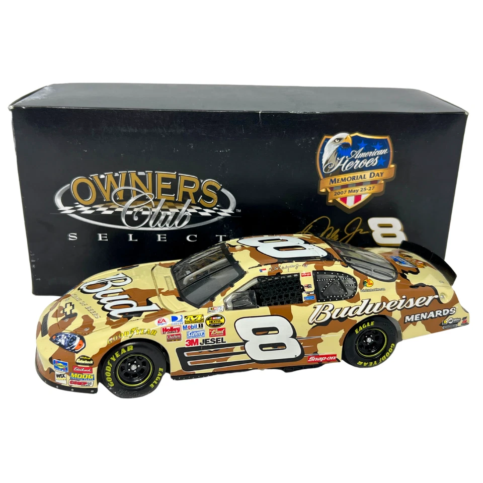 Nascar #8 Budweiser Dale Earnhardt Jr. American Heroes Memorial Day 1:24 Diecast Foto 1 de 4