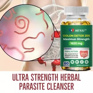 Parasite Cleanse DETOX Candida BODY CLEANSE Complex Anti- PARASITE Support - Picture 1 of 11