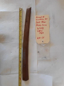 1969 Mercedes Benz W108 Wooden Wood Left Rear Door Window Interior Trim KK-L4 - Picture 1 of 11