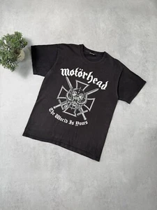 Vintage 2000s Motorhead The World Is Yours Band T Shirt Size L Faded - Picture 1 of 24