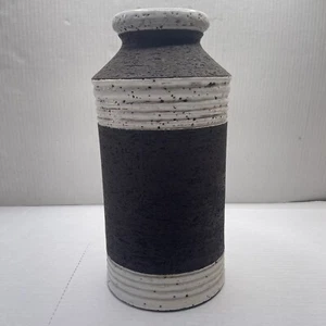 Rosenthal Netter Vase Handcrafted in Italy Brown & White 11” Vintage Bitossi - Picture 1 of 9