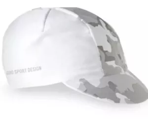 GIRO Classic Cotton Cap Elastic Rear Panel Bike Cap, White Gray Camo - Picture 1 of 3