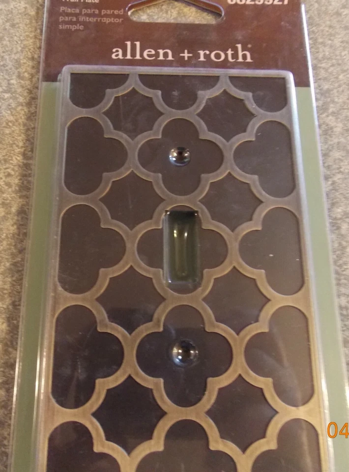 ALLEN + ROTH - Acabado de níquel - Placa de pared de palanca única - #829927 Foto 1 de 1