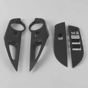 Carbon Fiber Window Lift Panel Switch Cover Trim For Toyota GR Corolla 2023-2024 - Foto 1 di 6