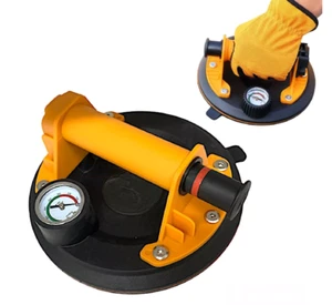 VENTOSA SOLLEVATORE MANOMETRO CARICO MAX 130Kg PER PIASTRELLE VETRO MARMO - Foto 1 di 1