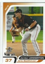 2012 Erie SeaWolves (Double A-Detroit Tigers) Jordan Lennerton