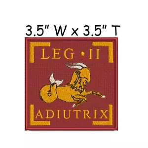 Bein II Adiutrix römische Armee Legion Wappen Patch bestickt Bügelbild Applikation Krieg - Bild 1 von 16