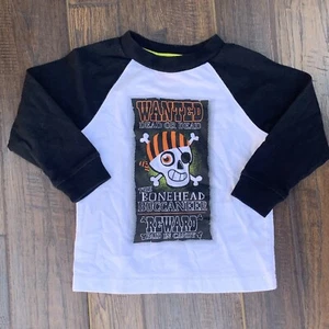 Halloween Baby Boy/ Toddler Pirate Long Sleeve Shirt Size 12 Months - Picture 1 of 4