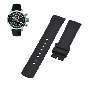 A17579G 22mm Black Rubber Watch Strap For Nautica - Bild 1 von 7