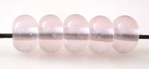 PALE AMETHYST MINI * Lampwork Glass Spacer Beads TANERES sra - Picture 1 of 2