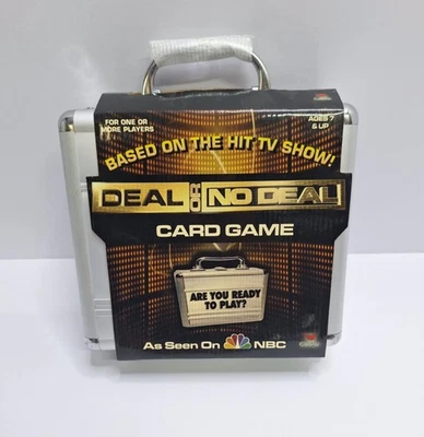 Deal Or No Deal- Card Game-In Silver Briefcase-Based On  Hit TV Show On NBC- New - Image 1 of 4