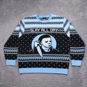 Ripple Junction Halloween Michael Myers XL Winter Christmas Slay All Day Sweater - Picture 1 of 14