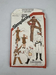 Child Lone Ranger Silver Tonto Scout costume pattern 5298 size 6-8 UNCUT NOS - Picture 1 of 2