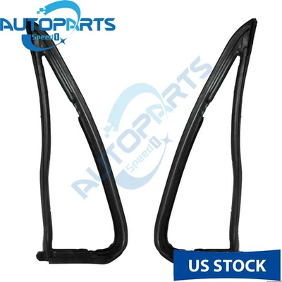Front Vent Glass Window Weatherstrip Seals Set Pair for Chevy GMC Pickup Truck Foto 1 de 4