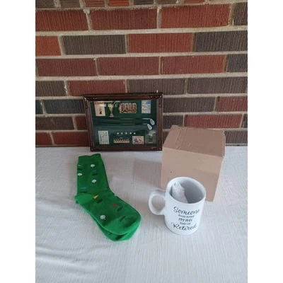 Lote de cajas de sombras de golf con marco vintage Foto 1 de 4