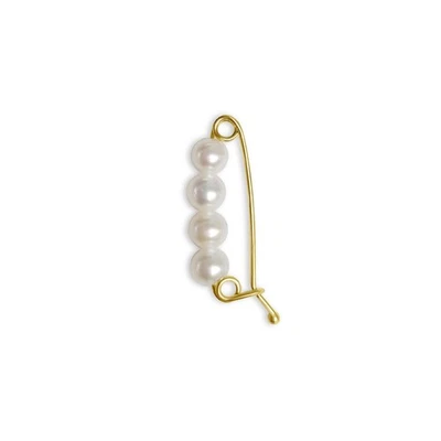 4mm Cultured Pearl Shortener Clasp | 14k Yellow Gold | Pearl Enhancer | - Image 1 of 4