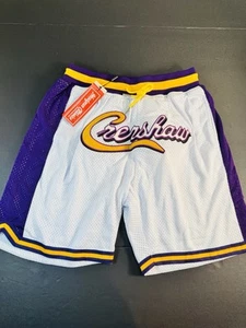 Headgear Classics Crenshaw bestickt Basketball Shorts Lakers Farbe Small NEU - Bild 1 von 13